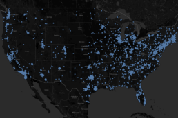 GoFinger Orders Geo Map